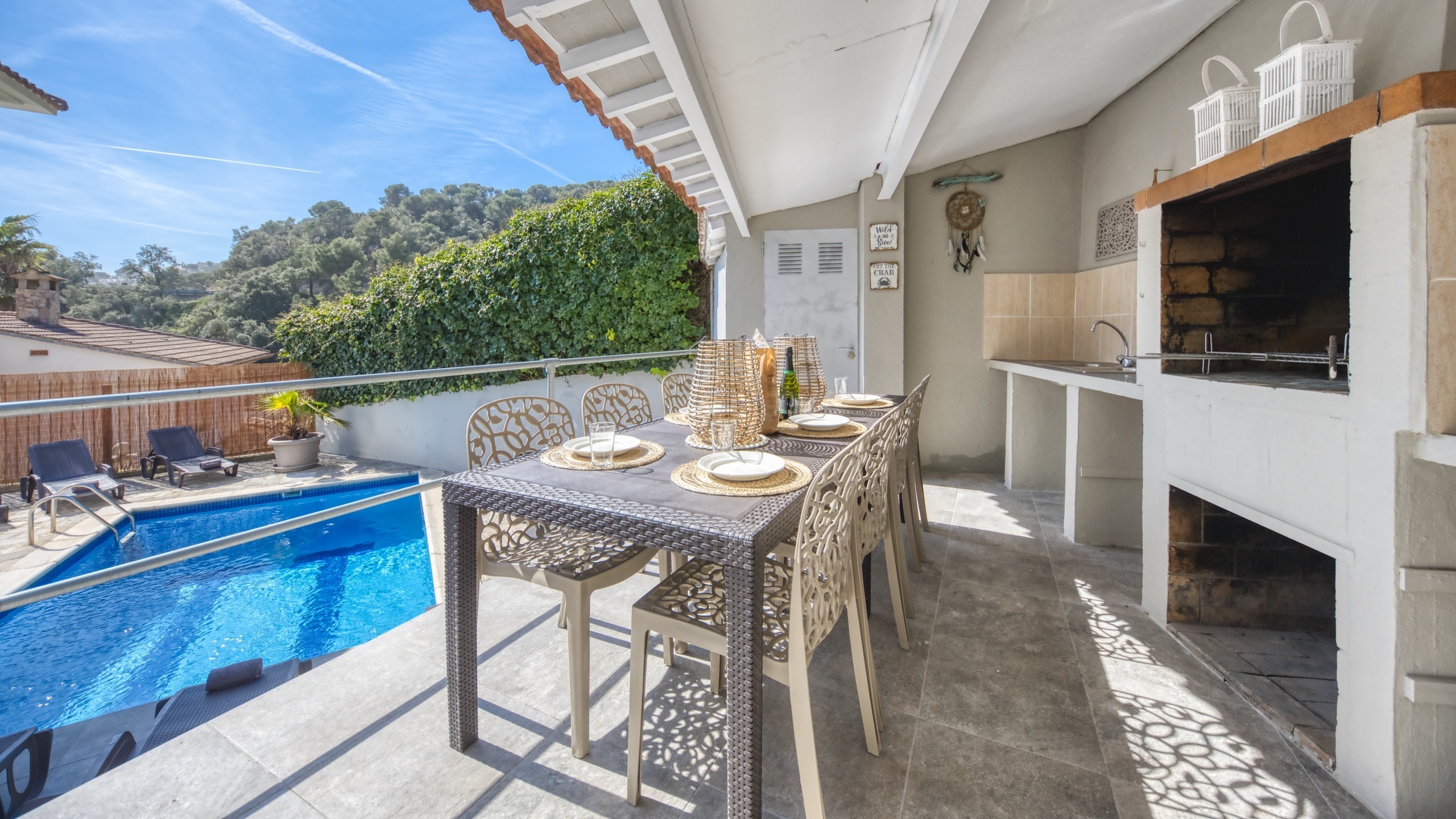 Vakantievilla's Costa Brava Spanje - Villa Rosa - Eethoek