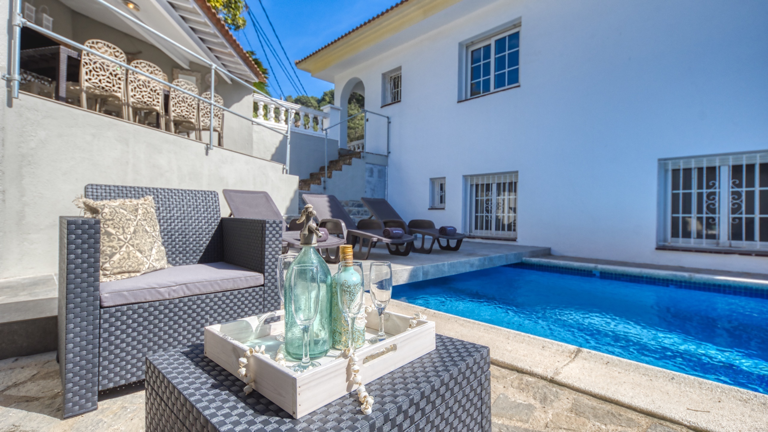 Vakantievilla's Costa Brava Spanje - Villa Rosa - Zithoek