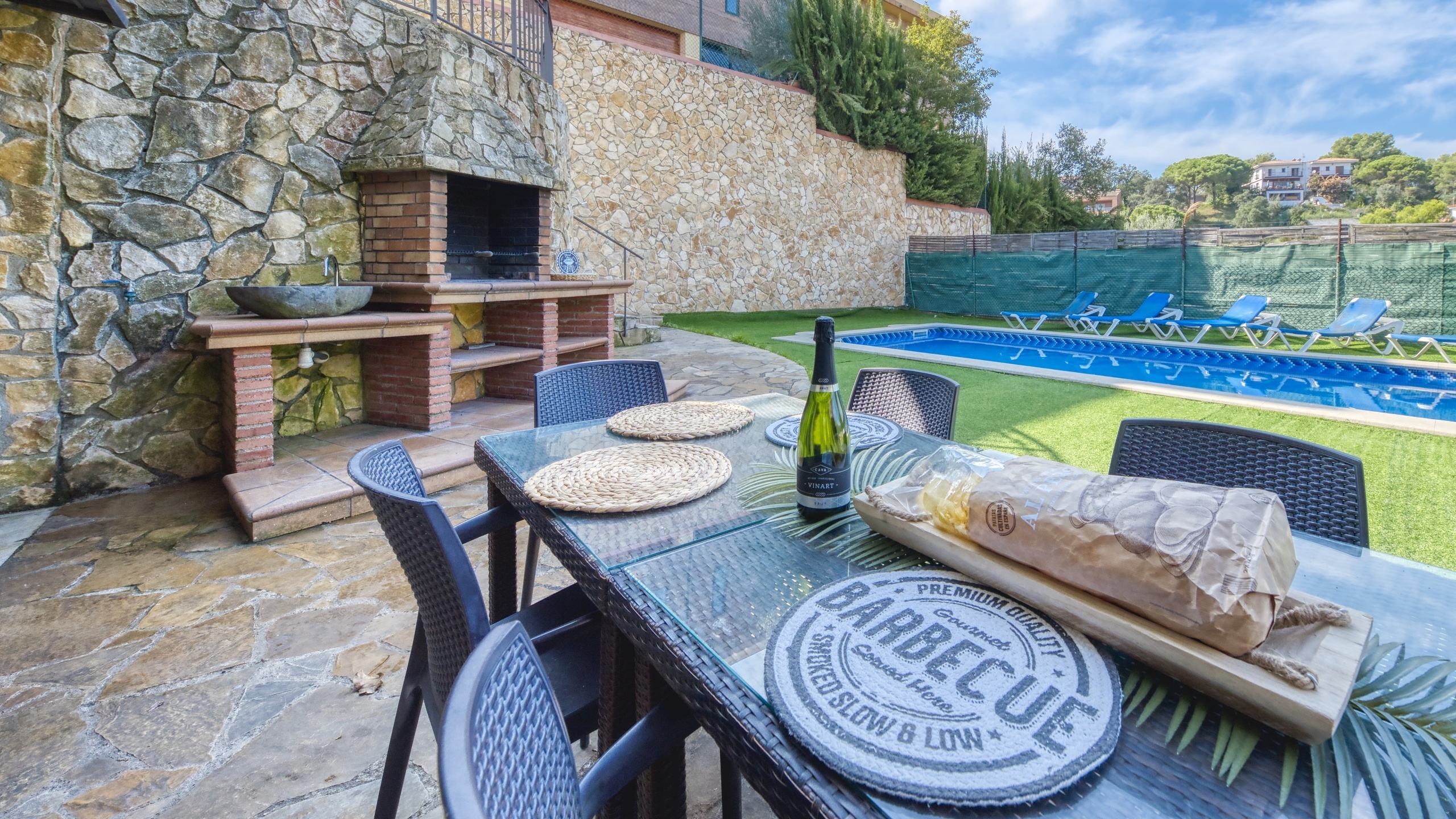 Vakantievilla's Costa Brava Spanje - Villa Nicky - BBQ gebied