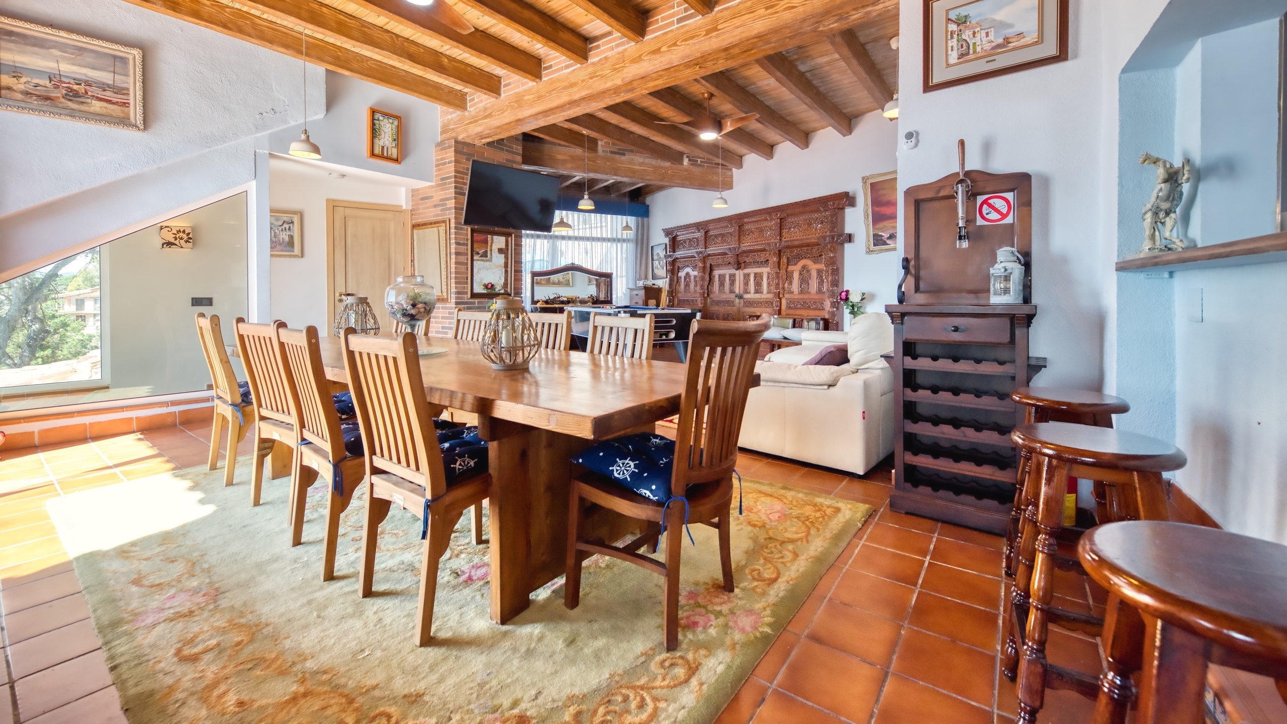 Vakantievilla's Costa Brava Spanje - Villa Infinity - Eethoek