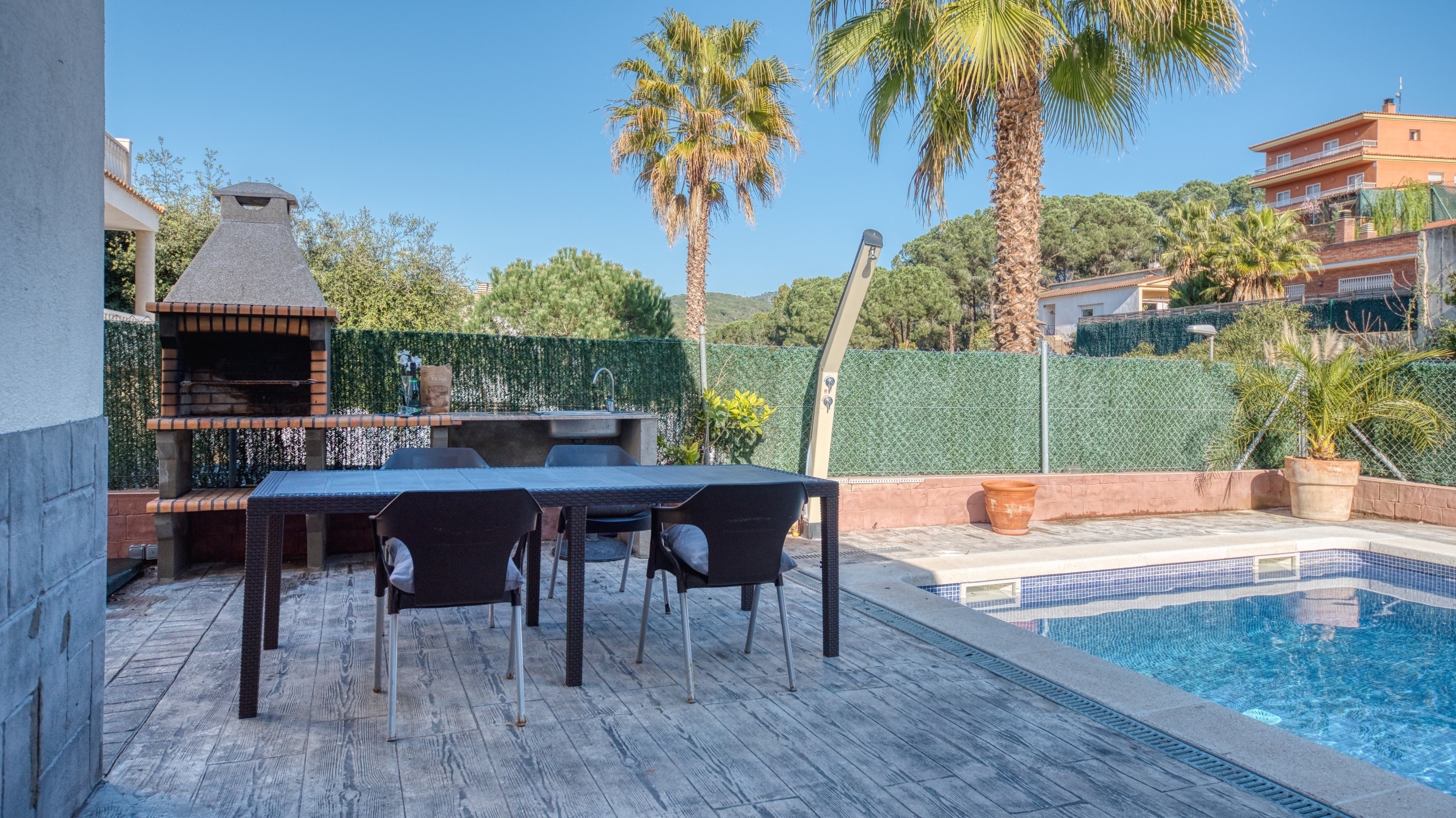 Vakantievilla's Costa Brava Spanje - Villa Zarita - BBQ gebied