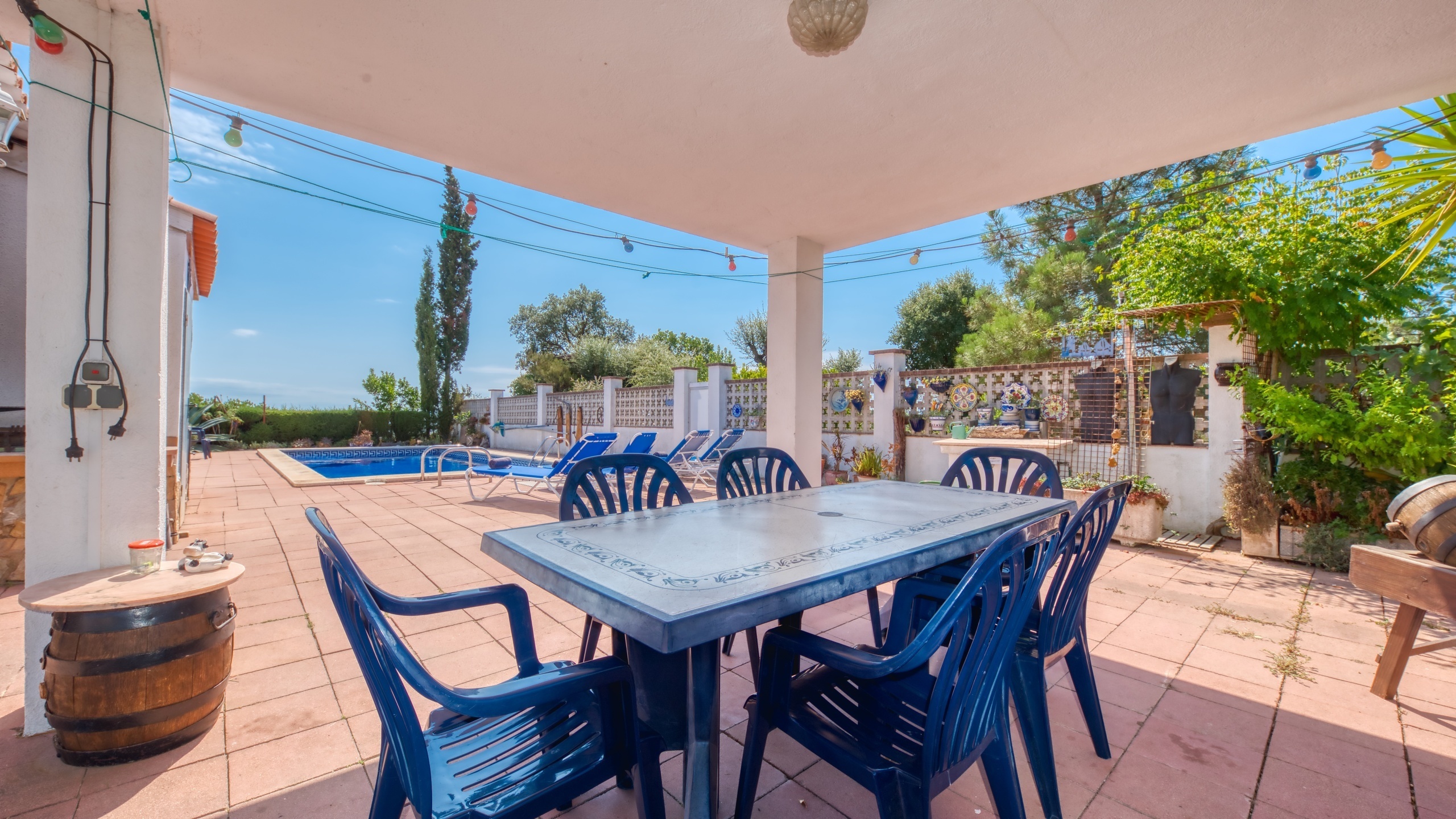 Vakantievilla's Costa Brava Spanje - Villa La Flor - Eethoek
