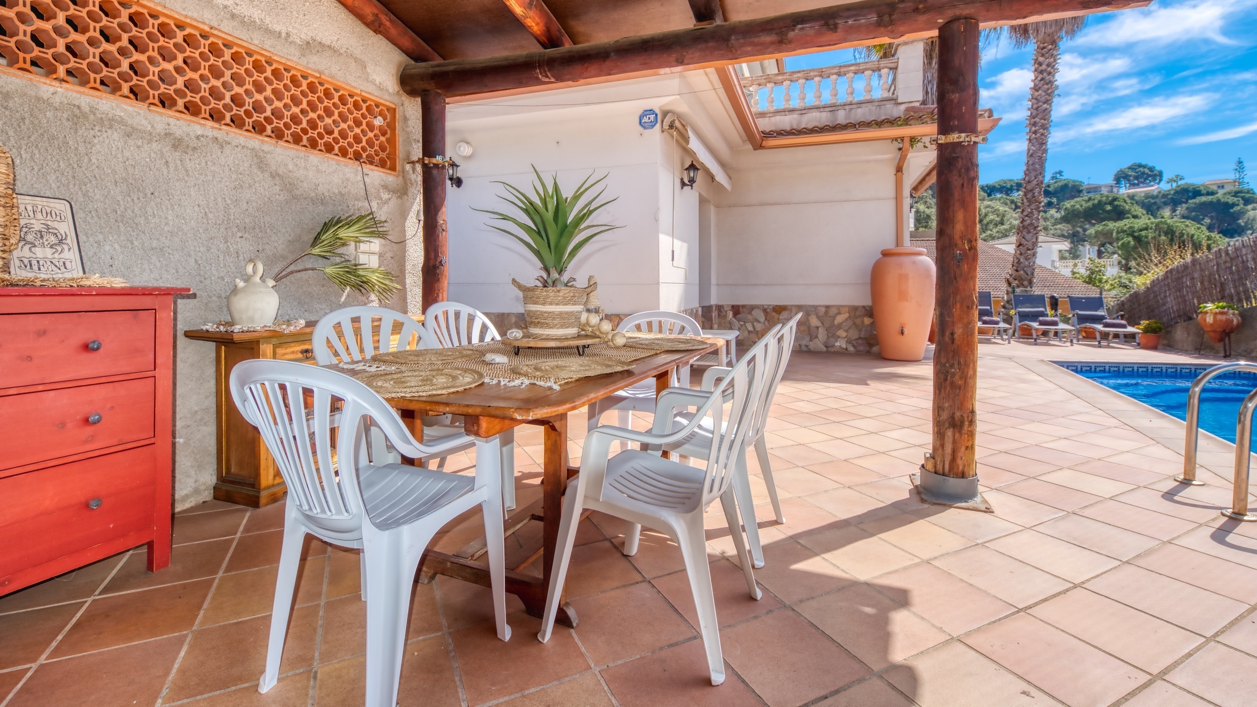 Vakantievilla's Costa Brava Spanje - Villa Valeria - Eethoek