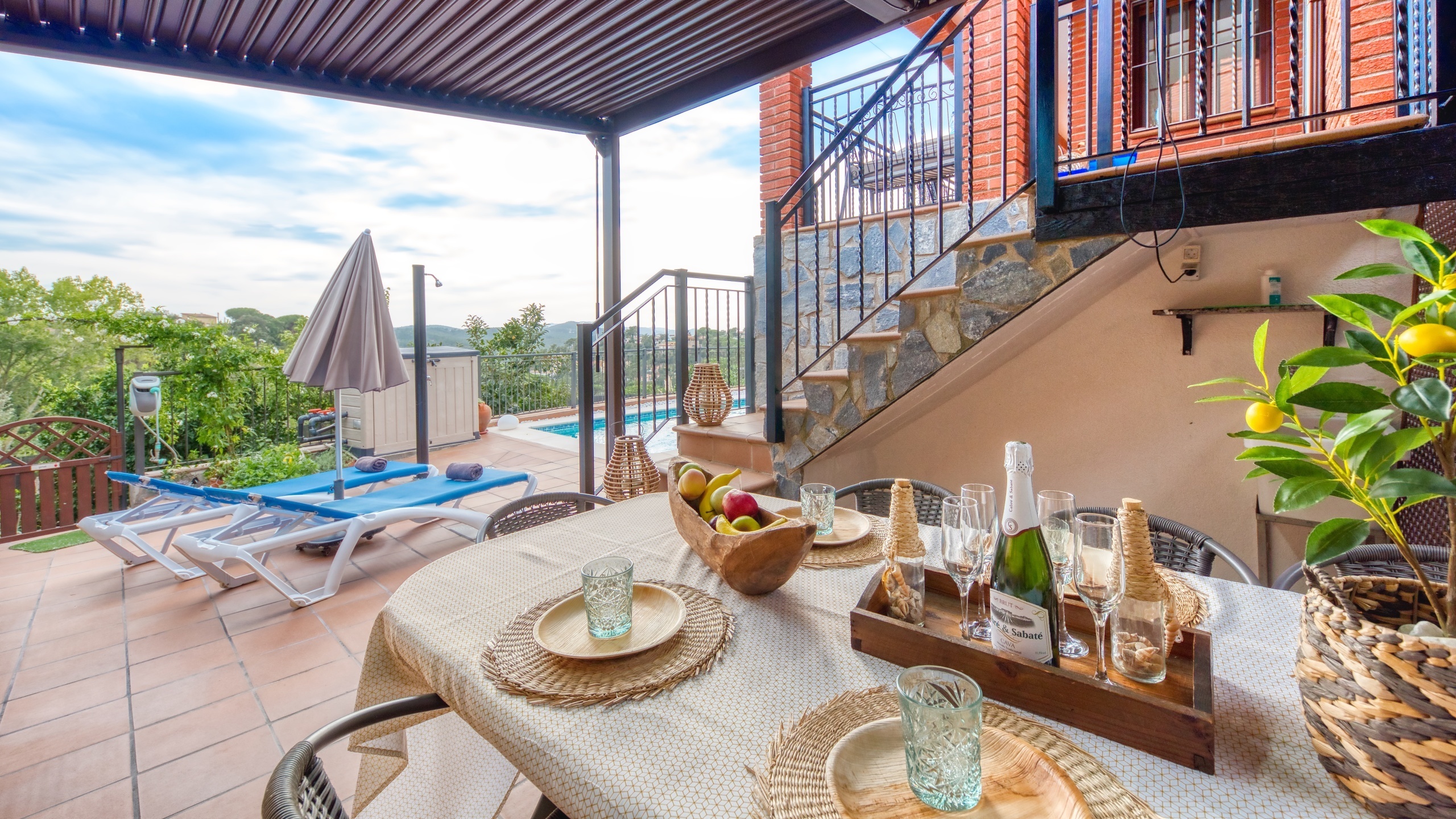 Vakantievilla's Costa Brava Spanje - Villa Verger - Terras